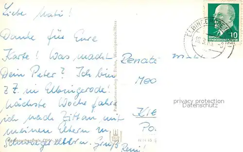 AK / Ansichtskarte Elbingerode_Harz Diakonissenmutterhaus Neuvandsburg Elbingerode Harz