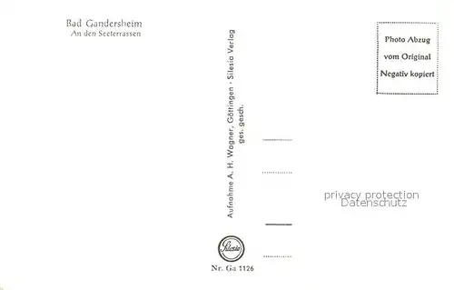 AK / Ansichtskarte Gandersheim_Bad Seeterrassen Gandersheim_Bad