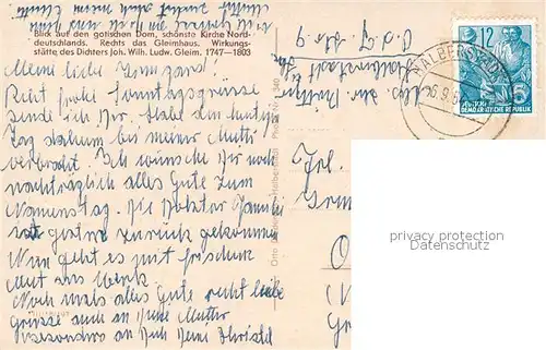 AK / Ansichtskarte Halberstadt Dom Halberstadt