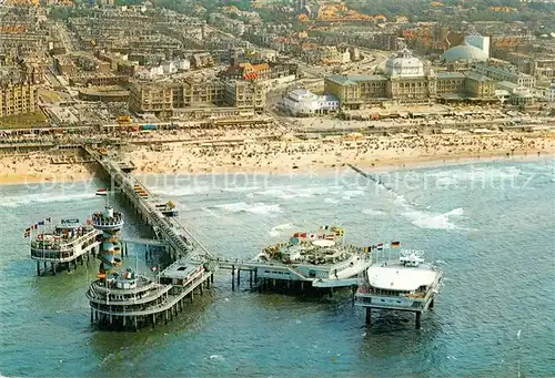 AK / Ansichtskarte Scheveningen Hafen Fliegeraufnahme Scheveningen