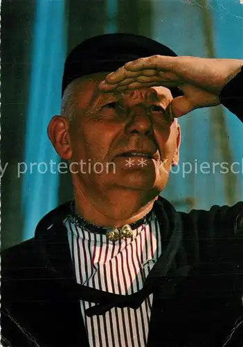 AK / Ansichtskarte Volendam Tracht Maennerportrait Volendam