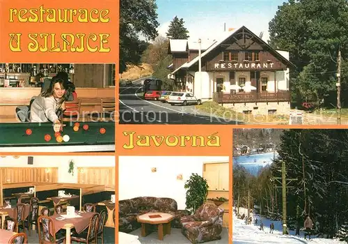 AK / Ansichtskarte Javorna Restaurant Pension U silnice Javorna