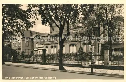 AK / Ansichtskarte Bad_Godesberg Dr Schorlemmer Sanatorium Bad_Godesberg