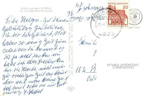 AK / Ansichtskarte Rinteln Ortschaften Schloesser und Burgen im Extertal Rinteln