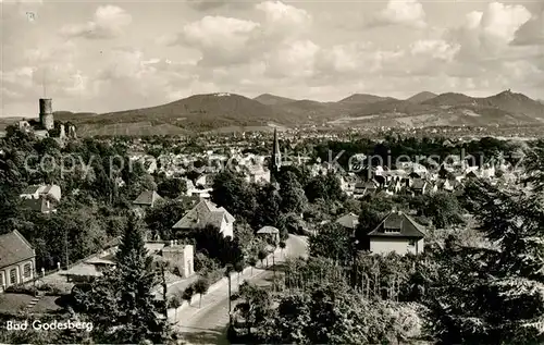 AK / Ansichtskarte Bad_Godesberg Stadtpanorama mit Godesburg Bad_Godesberg