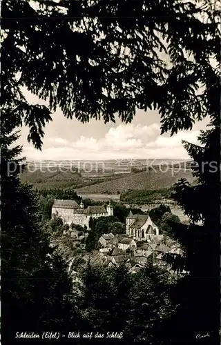 AK / Ansichtskarte Schleiden_Eifel Durchblick zum Schloss Schleiden_Eifel