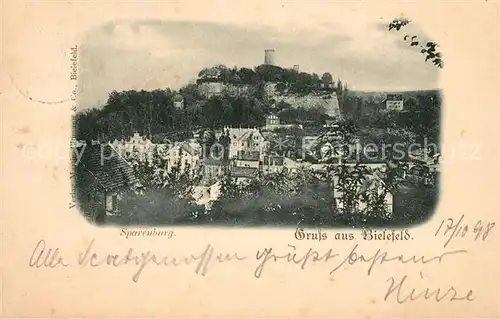 AK / Ansichtskarte Bielefeld Blick zur Sparenburg Bielefeld