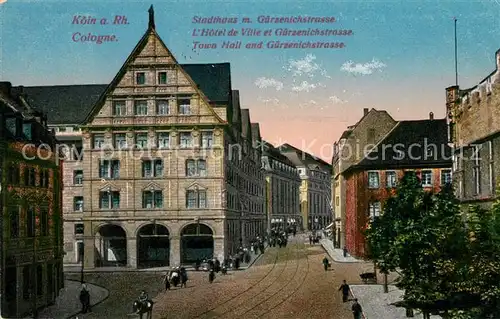 AK / Ansichtskarte Koeln_Rhein Stadthaus mit Guerzenichstrasse Koeln_Rhein