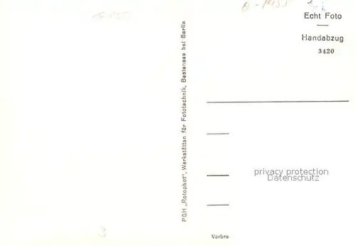 AK / Ansichtskarte Lindow_Mark Marktplatz Kulturhaus Ruine Wutzsee Handabzug Lindow Mark