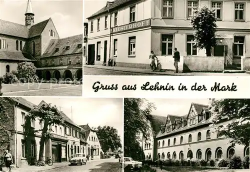 AK / Ansichtskarte Lehnin HO Gaststaette Klosterhof Friedenstrasse Luise Henriette Stift Lehnin