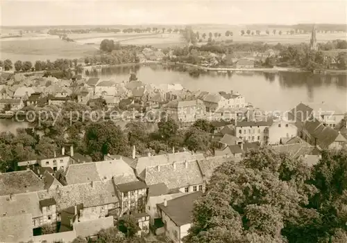 AK / Ansichtskarte Malchow Panorama Blick ueber die Stadt zum ehemaligen Kloster Malchow