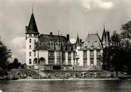 AK / Ansichtskarte Klink_Waren FDGB Erholungsheim Schloss Klink Badestrand Mueritz Mecklenburgische Seenplatte Klink Waren