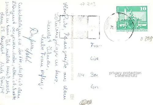 AK / Ansichtskarte Malchow Stadtpanorama mit Kloster Kirche Siedlung Wohnblocks Malchow