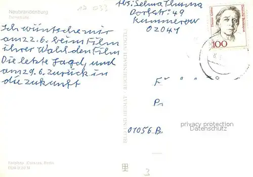 AK / Ansichtskarte Neubrandenburg Haeuserpartie in der Turmstrasse Neubrandenburg