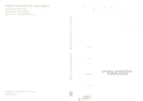 AK / Ansichtskarte Guehlen_Glienicke Konsum Gaststaette Boltenmuehle Weinstube Gastraum Guehlen_Glienicke