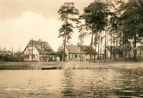 AK / Ansichtskarte Lehnin Partie am Gohlitzsee Lehnin
