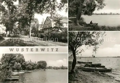 AK / Ansichtskarte Wusterwitz_Brandenburg Ortsansicht Uferpartie Wusterwitzer See Wusterwitz_Brandenburg