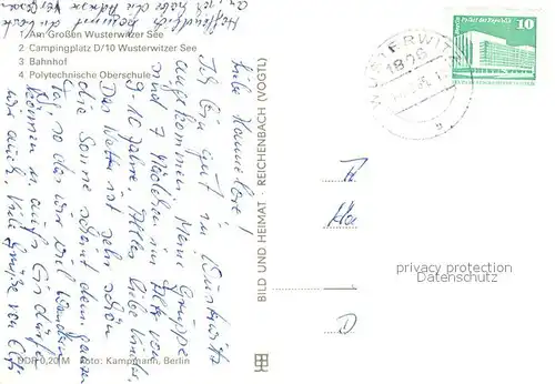 AK / Ansichtskarte Wusterwitz_Brandenburg Bootshafen Grosser Wusterwitzer See Campingplatz Bahnhof Polytechnische Oberschule Wusterwitz_Brandenburg