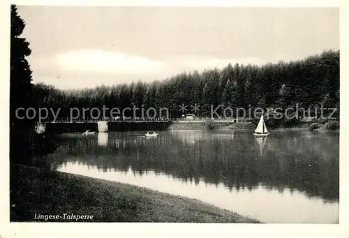 AK / Ansichtskarte Marienheide Lingese Talsperre Marienheide