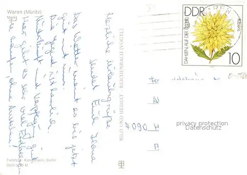 AK / Ansichtskarte Waren_Mueritz Markt Waren Mueritz