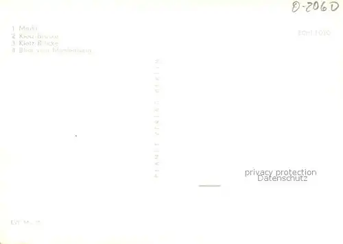 AK / Ansichtskarte Waren_Mueritz Markt Kirche Muehlenberg Kietzbruecke Mueritz Mecklenburgische Seenplatte Waren Mueritz