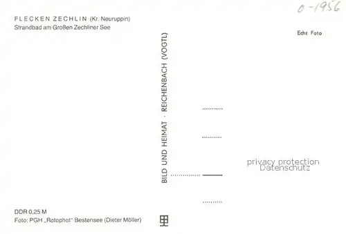 AK / Ansichtskarte Flecken_Zechlin Strandbad am Grossen Zechliner See Rheinsberger Seengebiet Flecken_Zechlin