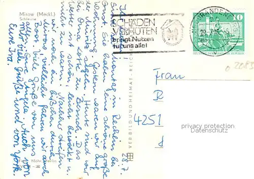 AK / Ansichtskarte Mirow Schleuse Mirow