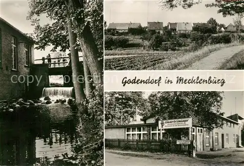 AK / Ansichtskarte Godendorf_Neustrelitz Ortsansicht Kinderferienlager Wasserfall Godendorf_Neustrelitz