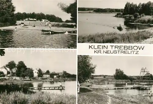 AK / Ansichtskarte Klein_Trebbow_Neustrelitz Badestrand am Kluegersee Mecklenburgische Seenplatte 