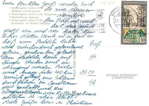 AK / Ansichtskarte Zwenzow Campingplatz Zeltplatz Bungalows Havelschleuse Bootshafen Grosser Labussee Mecklenburgische Seenplatte Zwenzow
