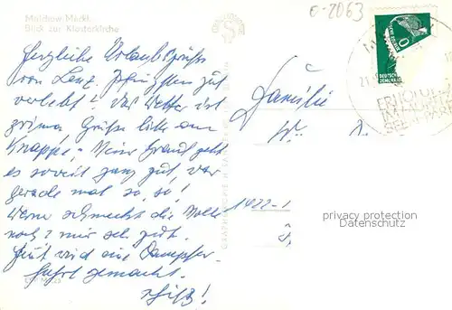 AK / Ansichtskarte Malchow Blick ueber den See zur Klosterkirche Malchow