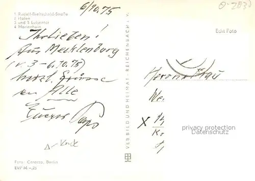 AK / Ansichtskarte Demmin_Mecklenburg_Vorpommern Rudolf Breitscheid Strasse Hafen Luisentor Marienhain Demmin_Mecklenburg