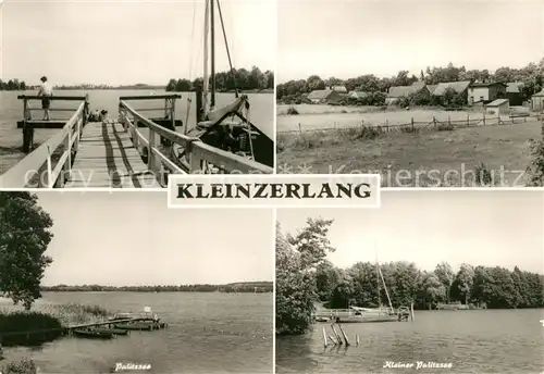 AK / Ansichtskarte Kleinzerlang Bootssteg am Palitzsee Teilansicht Kleinzerlang