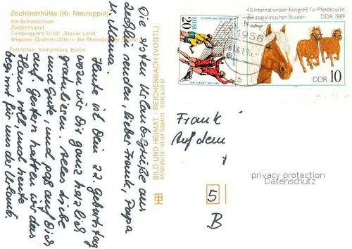 AK / Ansichtskarte Zechlinerhuette Schlabornsee Zootzenkanal Campingplatz Wegener Gedenkstaette Rheinsberger Strasse Zechlinerhuette