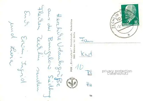 AK / Ansichtskarte Flecken_Zechlin Badestrand Zechliner See Hotel am See Rheinsberger Seenplatte Flecken_Zechlin