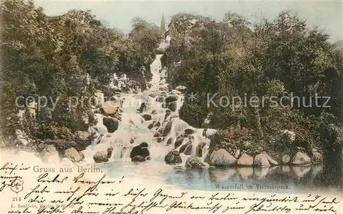 AK / Ansichtskarte Berlin Wasserfall im Victoriapark Berlin