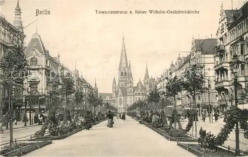 AK / Ansichtskarte Berlin Tauenzienstrasse Kaiser Wilhelm Ged?chtniskirche Berlin