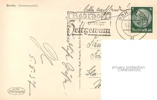 AK / Ansichtskarte Berlin Kammergericht Berlin