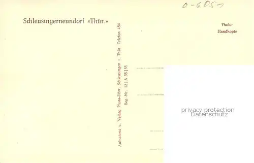 AK / Ansichtskarte Schleusingerneundorf Fliegeraufnahme Schleusingerneundorf