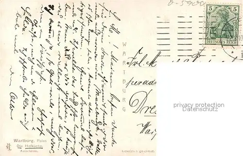 AK / Ansichtskarte Wartburg_Eisenach Hofk?che Wartburg Eisenach