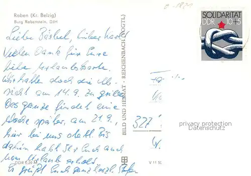 AK / Ansichtskarte Raben_Brandenburg Belzig Burg Rabenstein DJH Raben Brandenburg