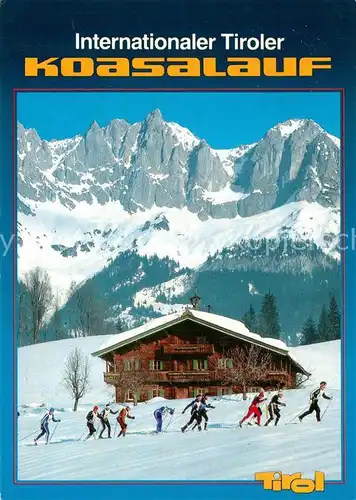 AK / Ansichtskarte Kitzbuehel_Tirol Internationaler Tiroler Koasalauf Kitzbuehel Tirol