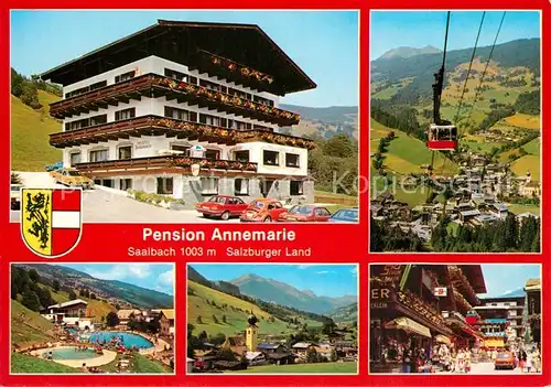 AK / Ansichtskarte Saalbach Hinterglemm Pension Annemarie Saalbach Hinterglemm