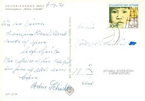 AK / Ansichtskarte Friedrichroda Erholungsheim Walter Ulbricht Friedrichroda