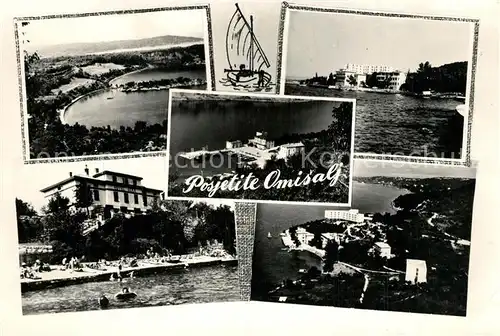 AK / Ansichtskarte Omisalj Fliegeraufnahme Panoramen Omisalj