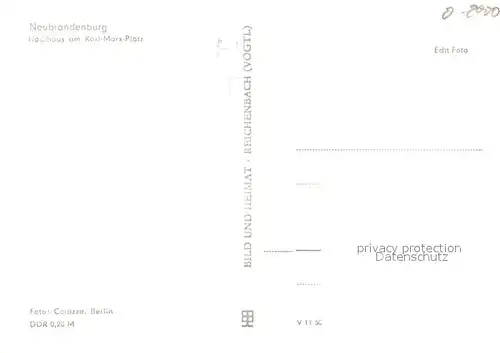 AK / Ansichtskarte Neubrandenburg Hochhaus am Karl Marx Platz Neubrandenburg