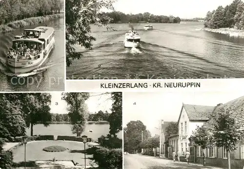 AK / Ansichtskarte Kleinzerlang Huettenkanal Paelitzsee Fahrgastschiffe FDGB Erholungsheime Kleinzerlang