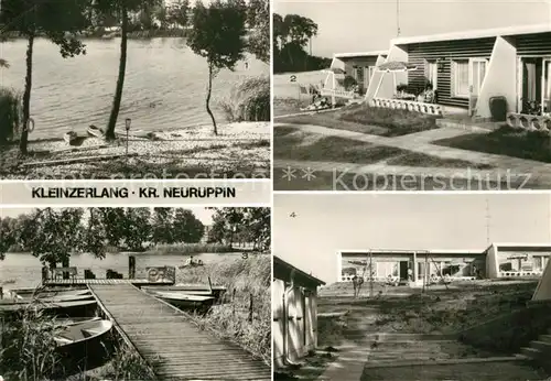 AK / Ansichtskarte Kleinzerlang Ferienobjekt Canower See Bungalows Bootshafen Kleinzerlang