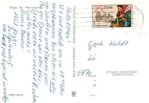 AK / Ansichtskarte Kagar Bungalowdorf Badestrand am Zechliner See Rheinsberger Seenplatte Kagar