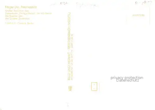 AK / Ansichtskarte Kagar Badestrand Grosser Zechliner See Ferienheim Bramer See Grosser Zermitten Rheinsberger Seenplatte Kagar